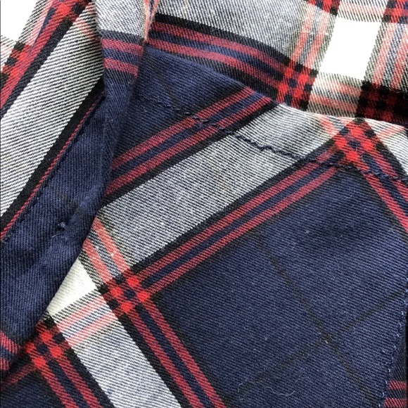 Sky & Sparrow Button Up Plaid Shirt. Womans Size Large - Picture 4 of 4